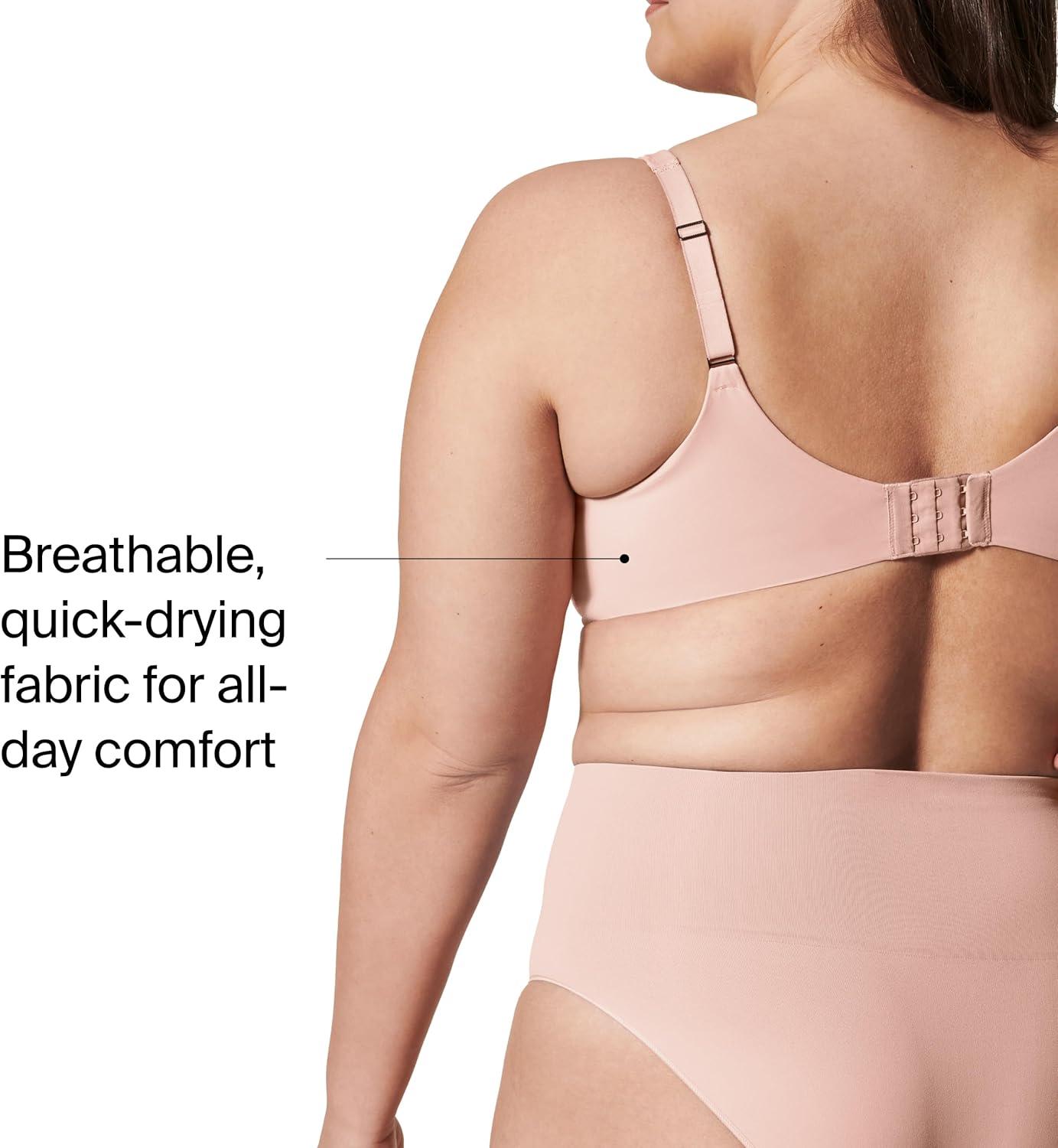 imageSPANX Low Profile Minimizer Bra Minimize Breast Size by up to 1 Inch QuickDrying Fabric Comfortable Bras for WomenVintage Rose