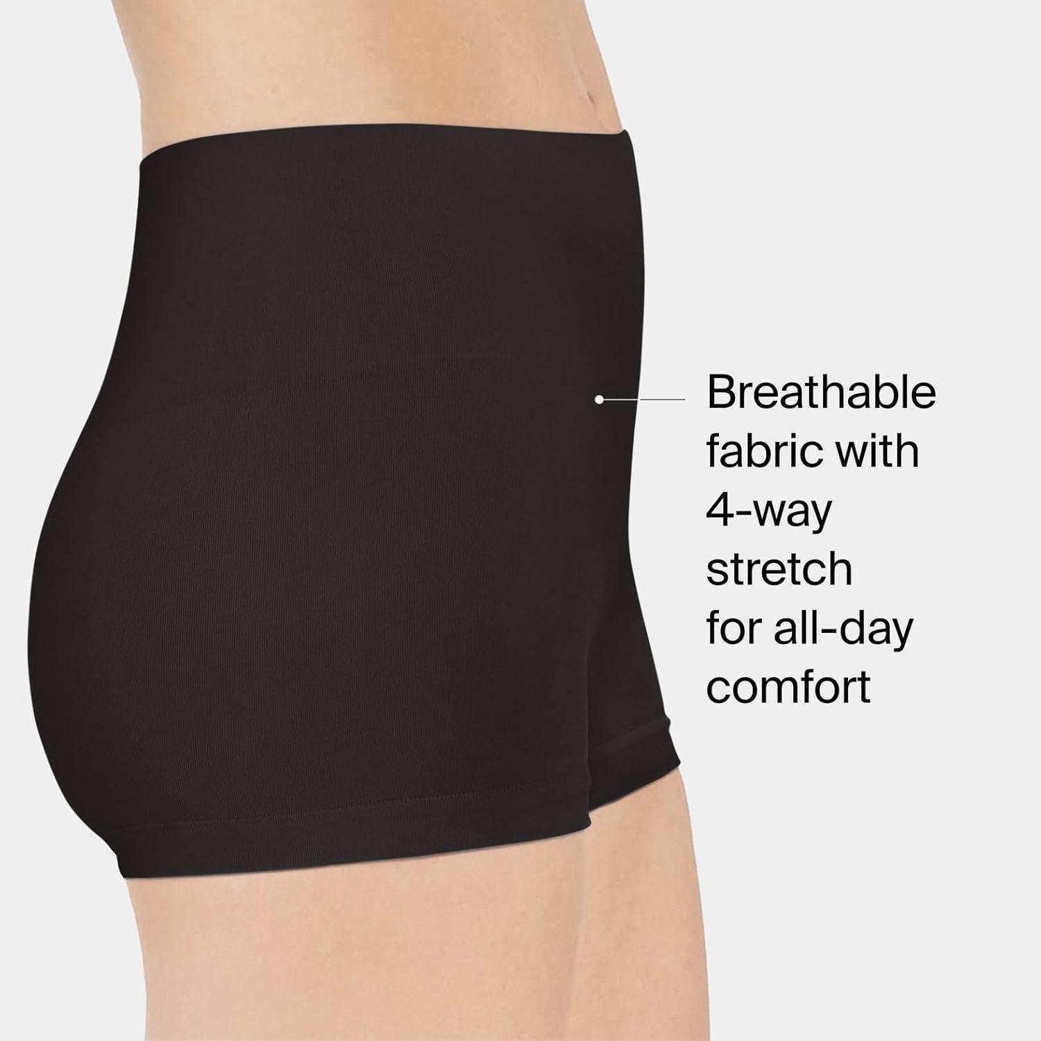 imageSPANX SPANXshape Everyday Shaping Boyshort Comfortable Core Control Shapewear Underwear Invisible Under Clothes NoShowBlackSedonaM
