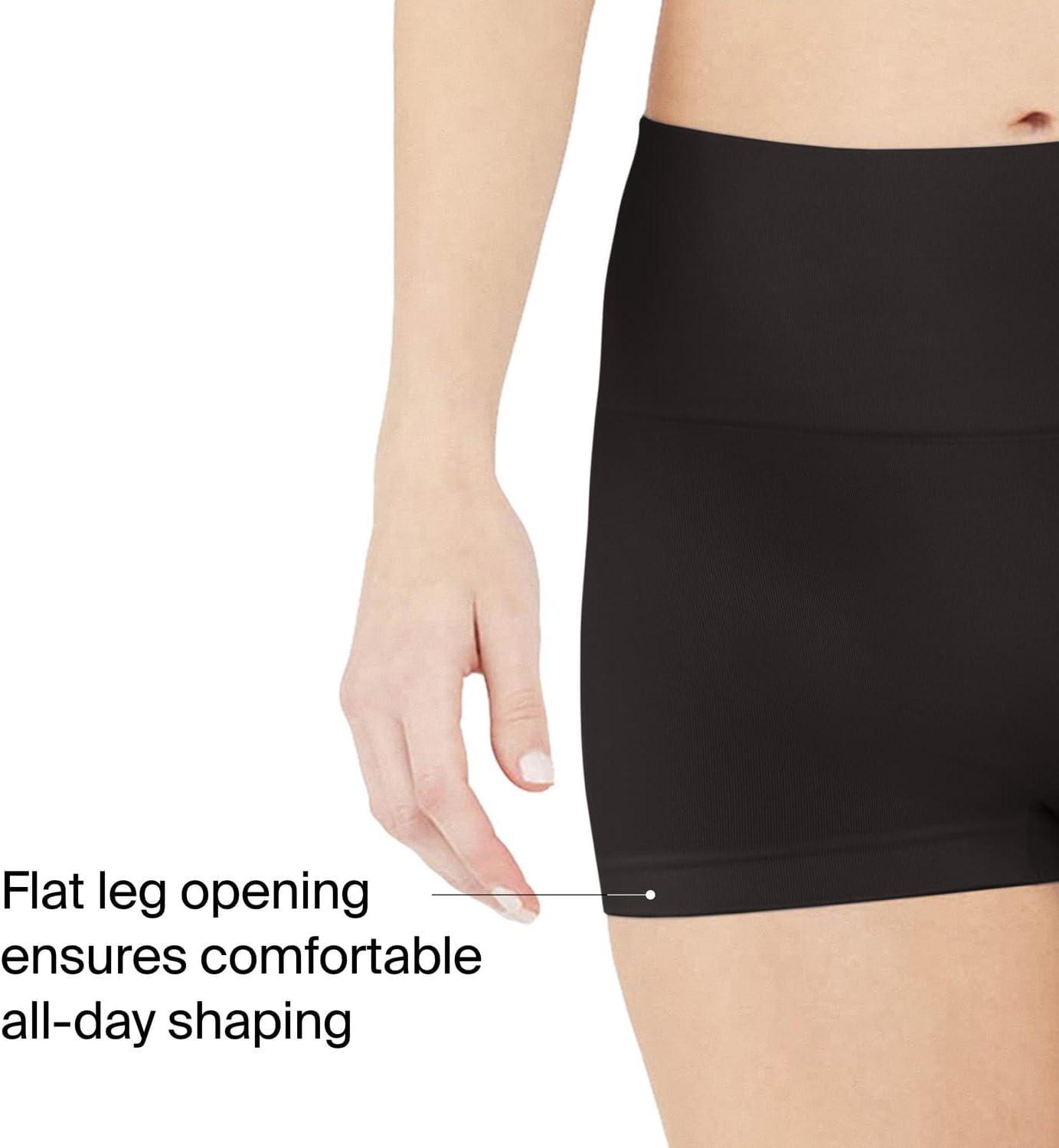imageSPANX SPANXshape Everyday Shaping Boyshort Comfortable Core Control Shapewear Underwear Invisible Under Clothes NoShowBlackSedonaM