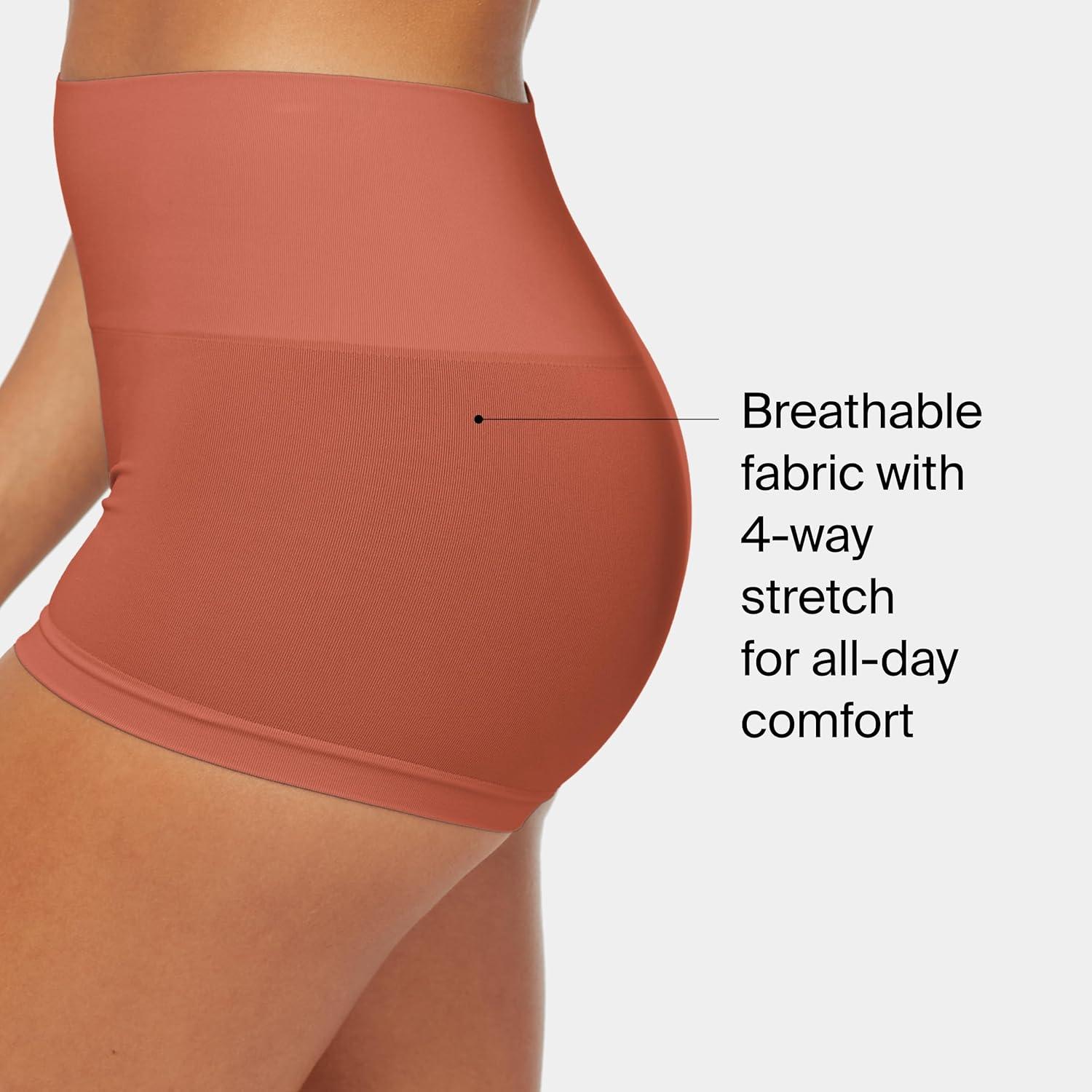 imageSPANX SPANXshape Everyday Shaping Boyshort Comfortable Core Control Shapewear Underwear Invisible Under Clothes NoShowBlackSedonaM