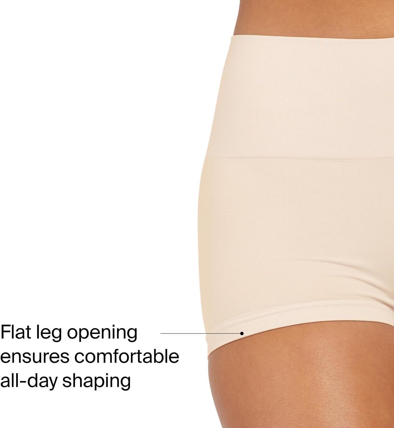 imageSPANX SPANXshape Everyday Shaping Boyshort Comfortable Core Control Shapewear Underwear Invisible Under Clothes NoShowSoft NudeTimeless NavyM