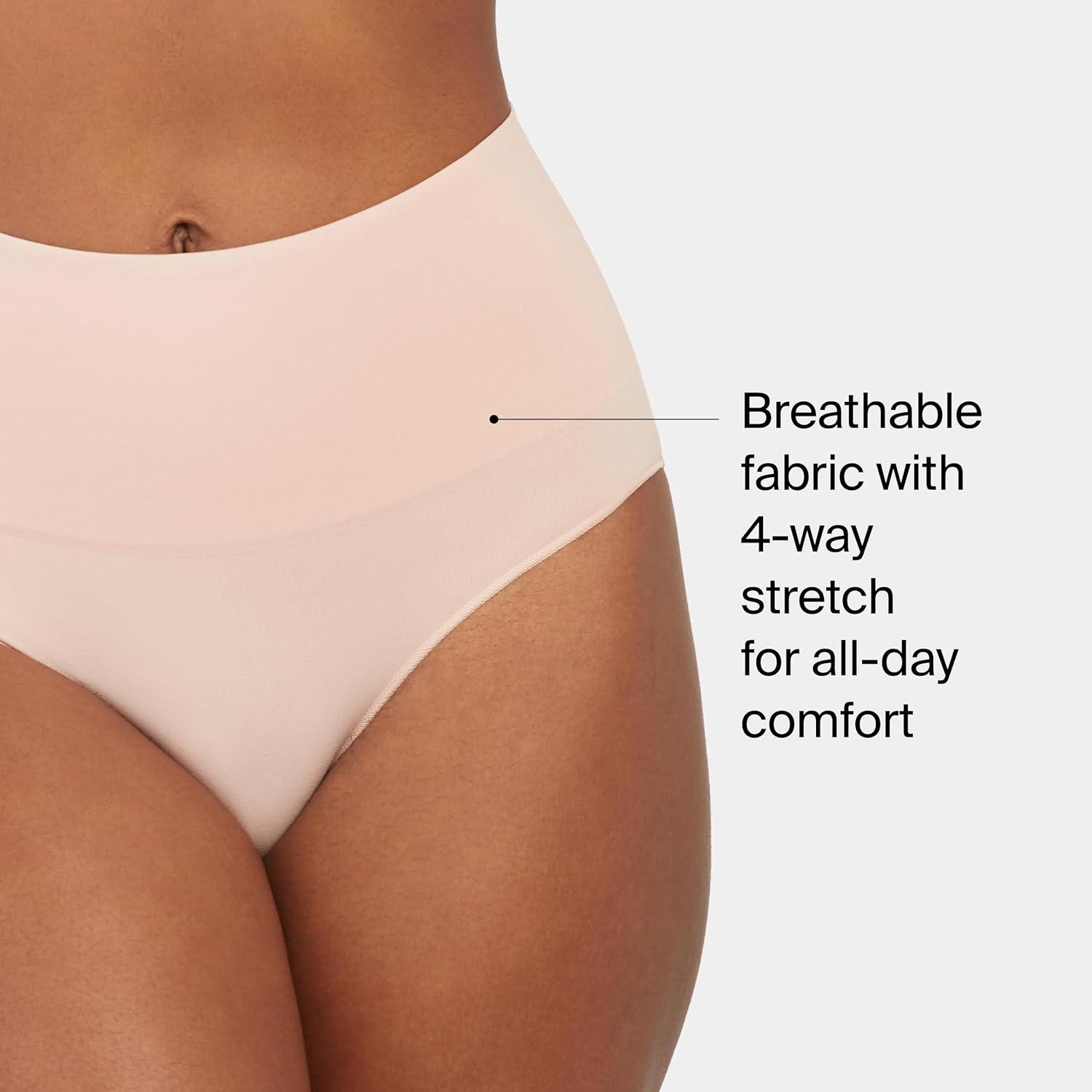 imageSPANX SPANXshape Everyday Shaping Brief Core Control Shapewear Underwear Invisible Under Clothes Seamless DesignVintage Rose