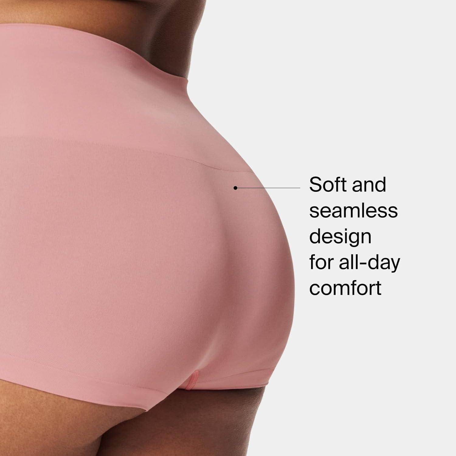 imageSPANX SPANXshape ExtraOrdinary Boyshort Sculpting Compression Womens Shapewear Underwear Recycled Nylon Fabric BlendToasted OatmealCamellia PinkM