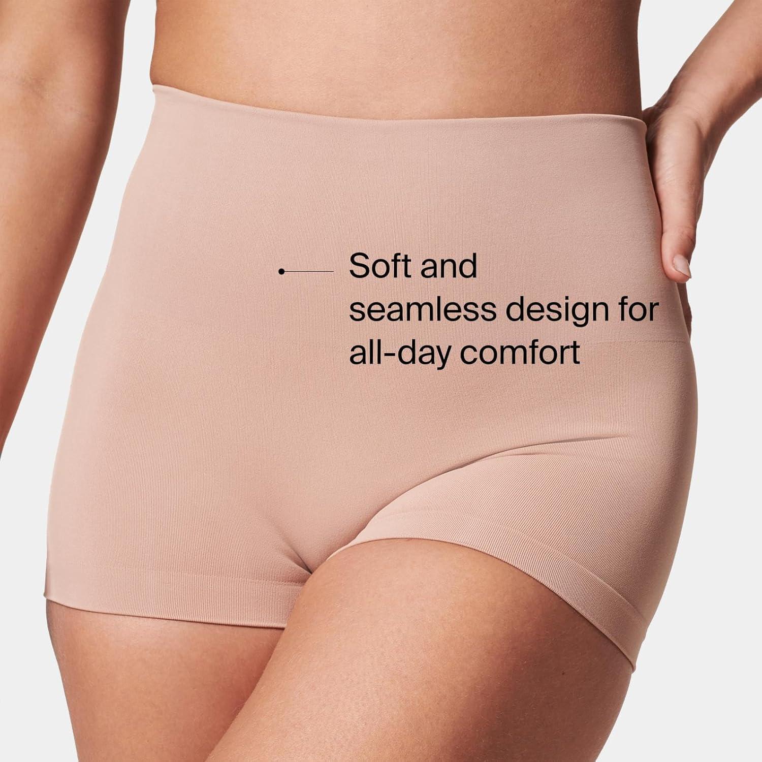 imageSPANX SPANXshape ExtraOrdinary Boyshort Sculpting Compression Womens Shapewear Underwear Recycled Nylon Fabric BlendToasted OatmealChestnut BrownM