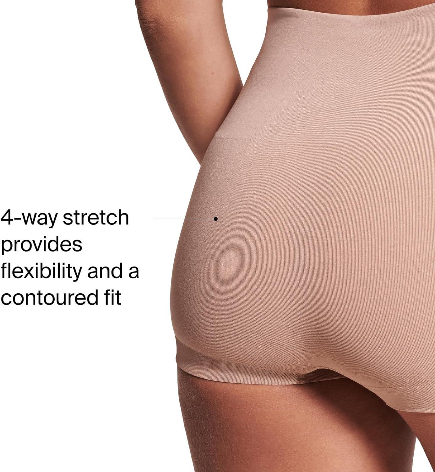 imageSPANX SPANXshape ExtraOrdinary Boyshort Sculpting Compression Womens Shapewear Underwear Recycled Nylon Fabric BlendToasted OatmealVintage RoseM