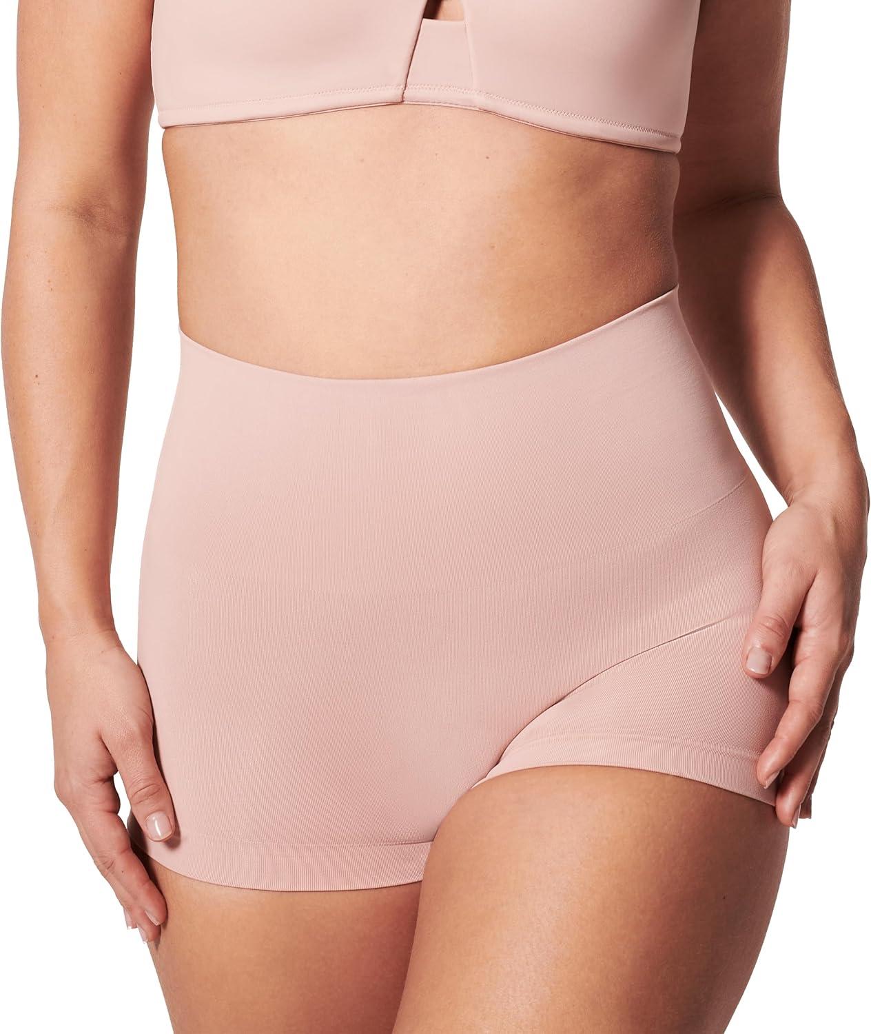 imageSPANX SPANXshape ExtraOrdinary Boyshort Sculpting Compression Womens Shapewear Underwear Recycled Nylon Fabric BlendToasted OatmealVintage RoseM