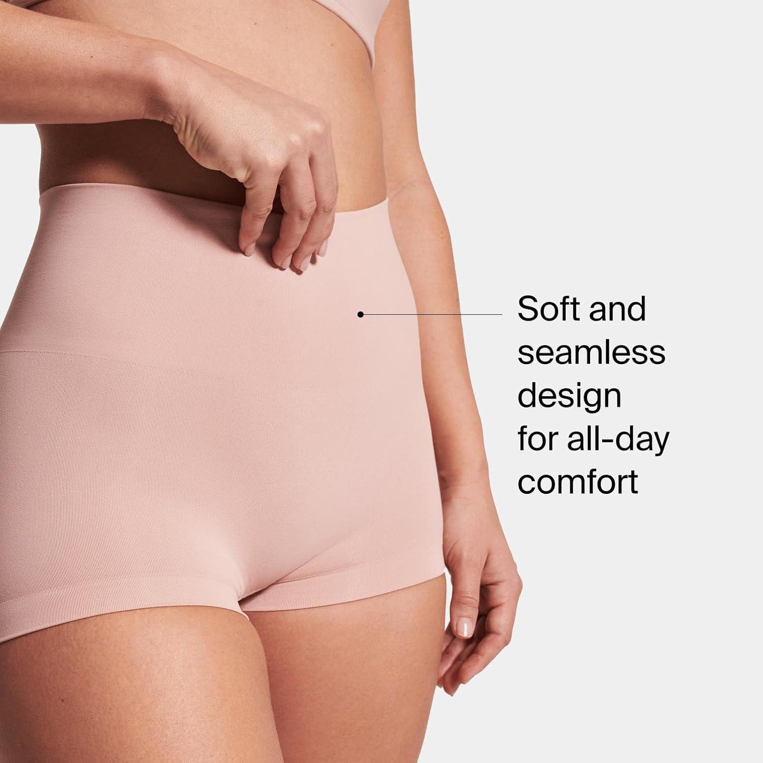 imageSPANX SPANXshape ExtraOrdinary Boyshort Sculpting Compression Womens Shapewear Underwear Recycled Nylon Fabric BlendToasted OatmealVintage RoseM