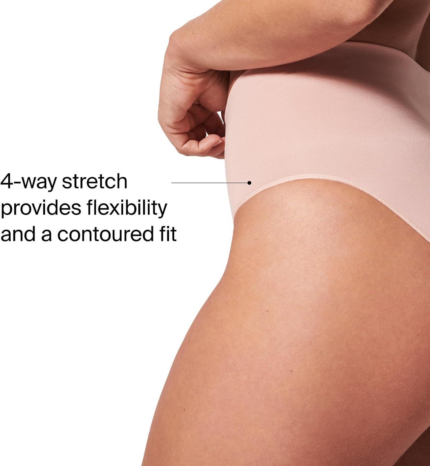 imageSPANX SPANXshape ExtraOrdinary Brief Sculpting with Compression Womens Shapewear Underwear Recycled Nylon Fabric BlendToasted OatmealVintage RoseM