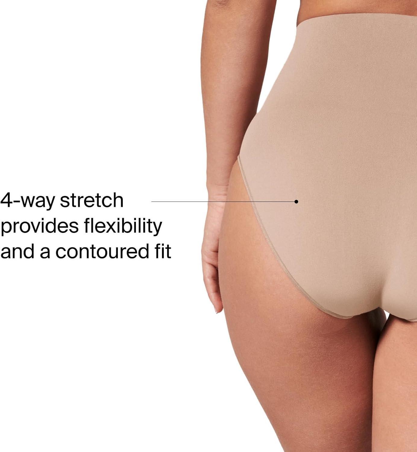 imageSPANX SPANXshape ExtraOrdinary Brief Sculpting with Compression Womens Shapewear Underwear Recycled Nylon Fabric BlendToasted OatmealVintage RoseM