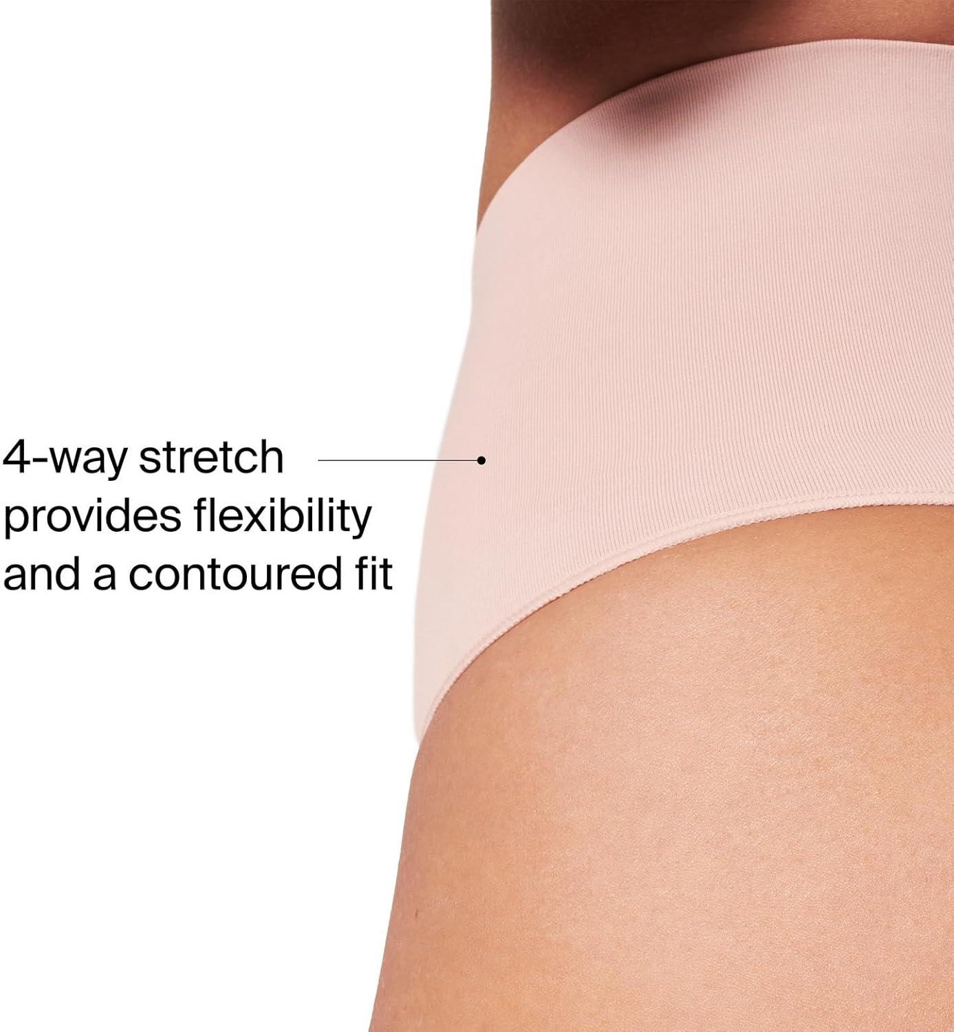 imageSPANX SPANXshape ExtraOrdinary Thong Sculpting with Compression Womens Shapewear Underwear Recycled Nylon Fabric BlendToasted OatmealVintage RoseM