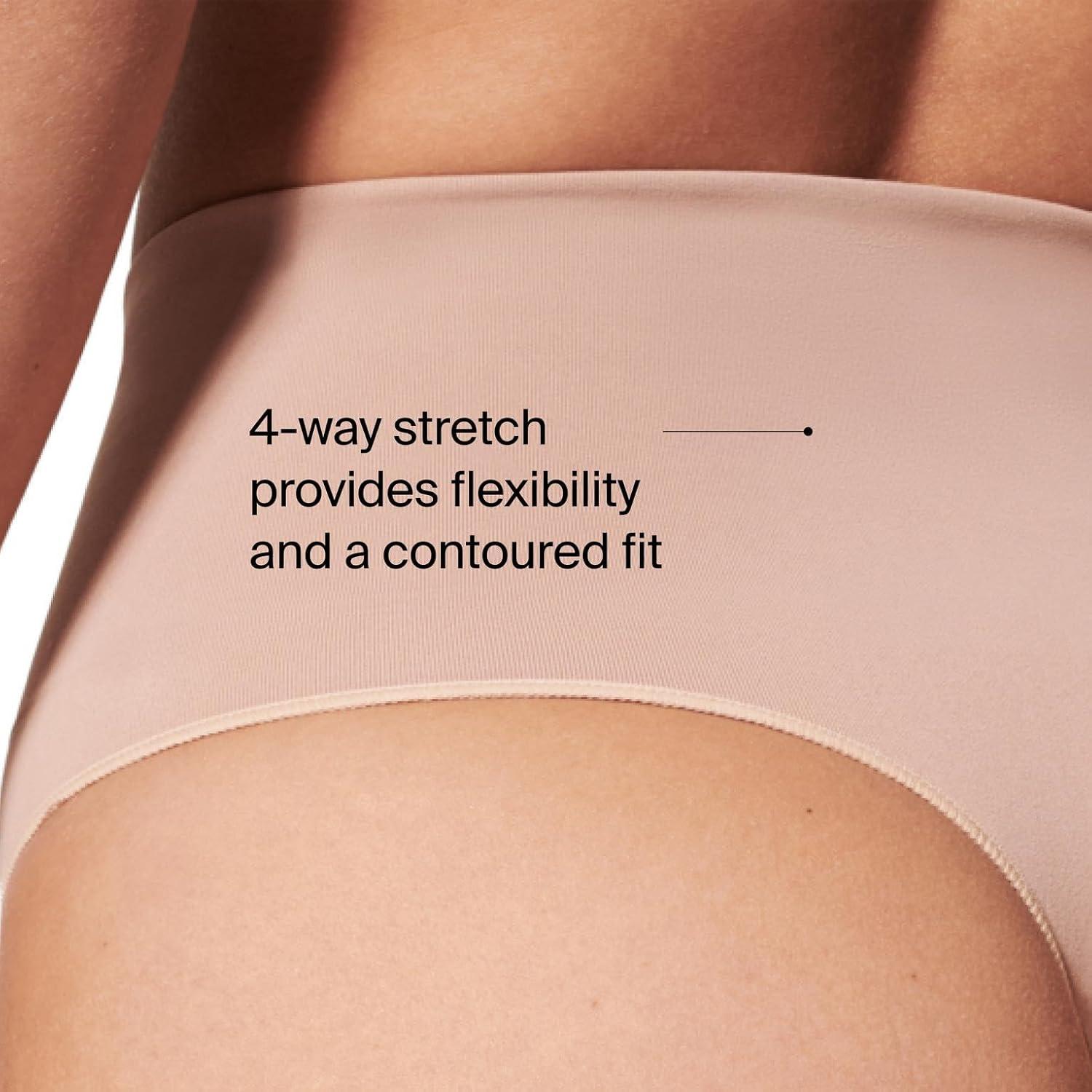 imageSPANX SPANXshape ExtraOrdinary Thong Sculpting with Compression Womens Shapewear Underwear Recycled Nylon Fabric BlendToasted OatmealVintage RoseM