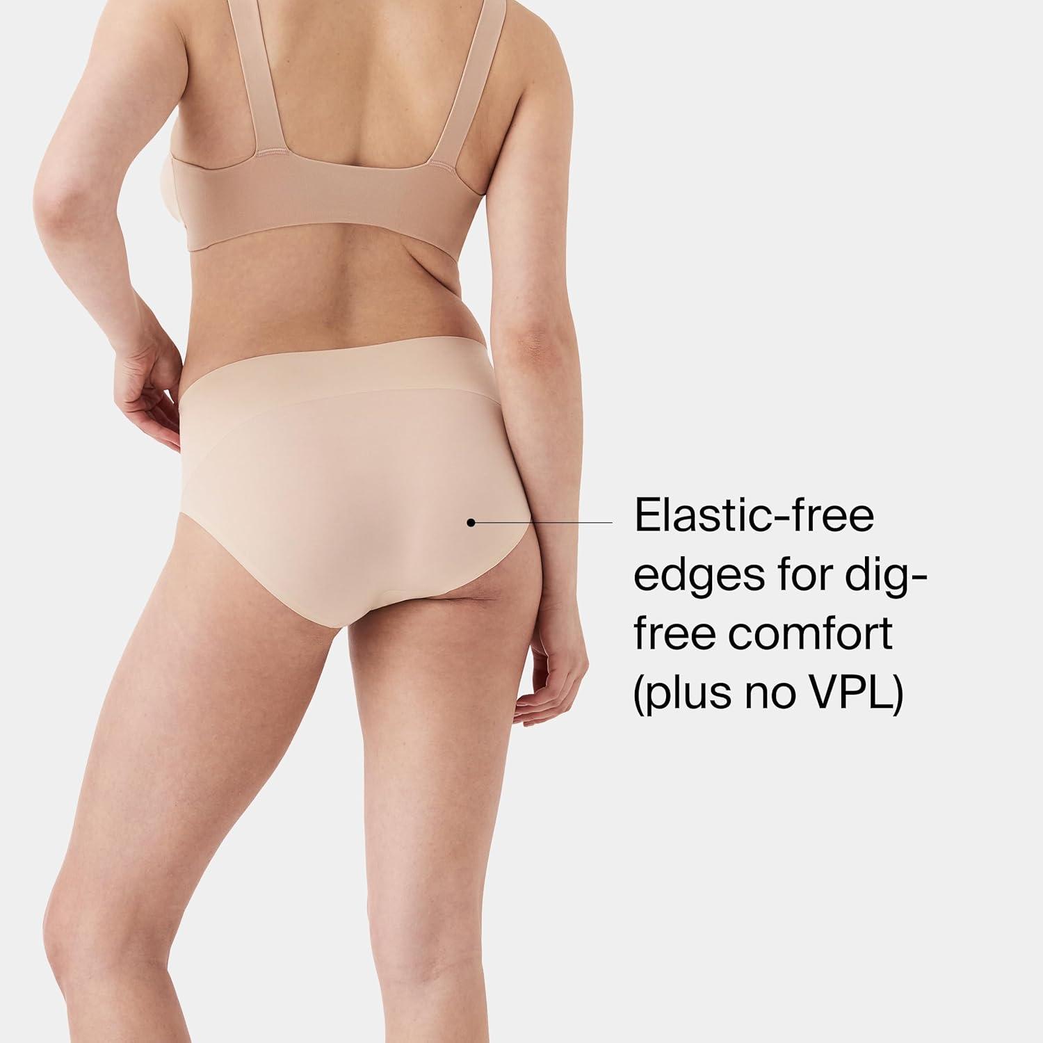 imageSPANX SPANXsupersmooth Undietectable Brief Comfortable Core Control Invisible Shapewear Underwear No Visible Panty LinesSoft NudeDark SapphireXS