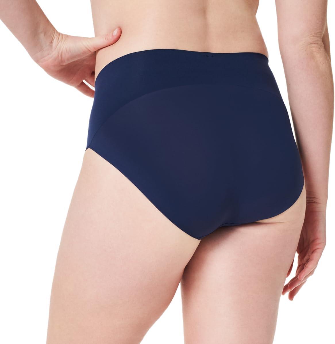 imageSPANX SPANXsupersmooth Undietectable Brief Comfortable Core Control Invisible Shapewear Underwear No Visible Panty LinesSoft NudeDark SapphireXS