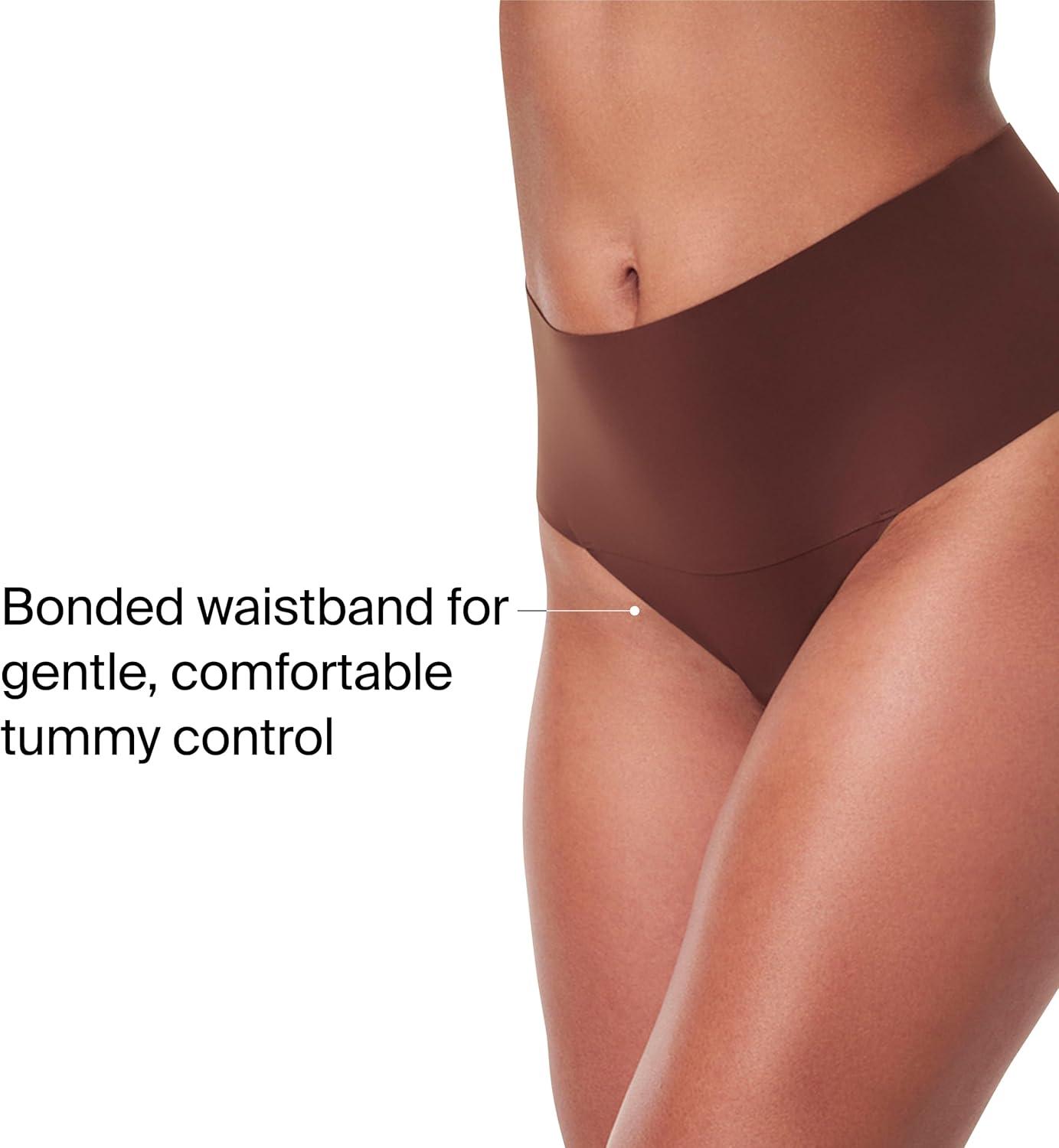 imageSPANX SPANXsupersmooth Undietectable Thong Comfortable Core Control Invisible Shapewear Thong Womens No Show Thong UnderwearSoft NudeHickoryM