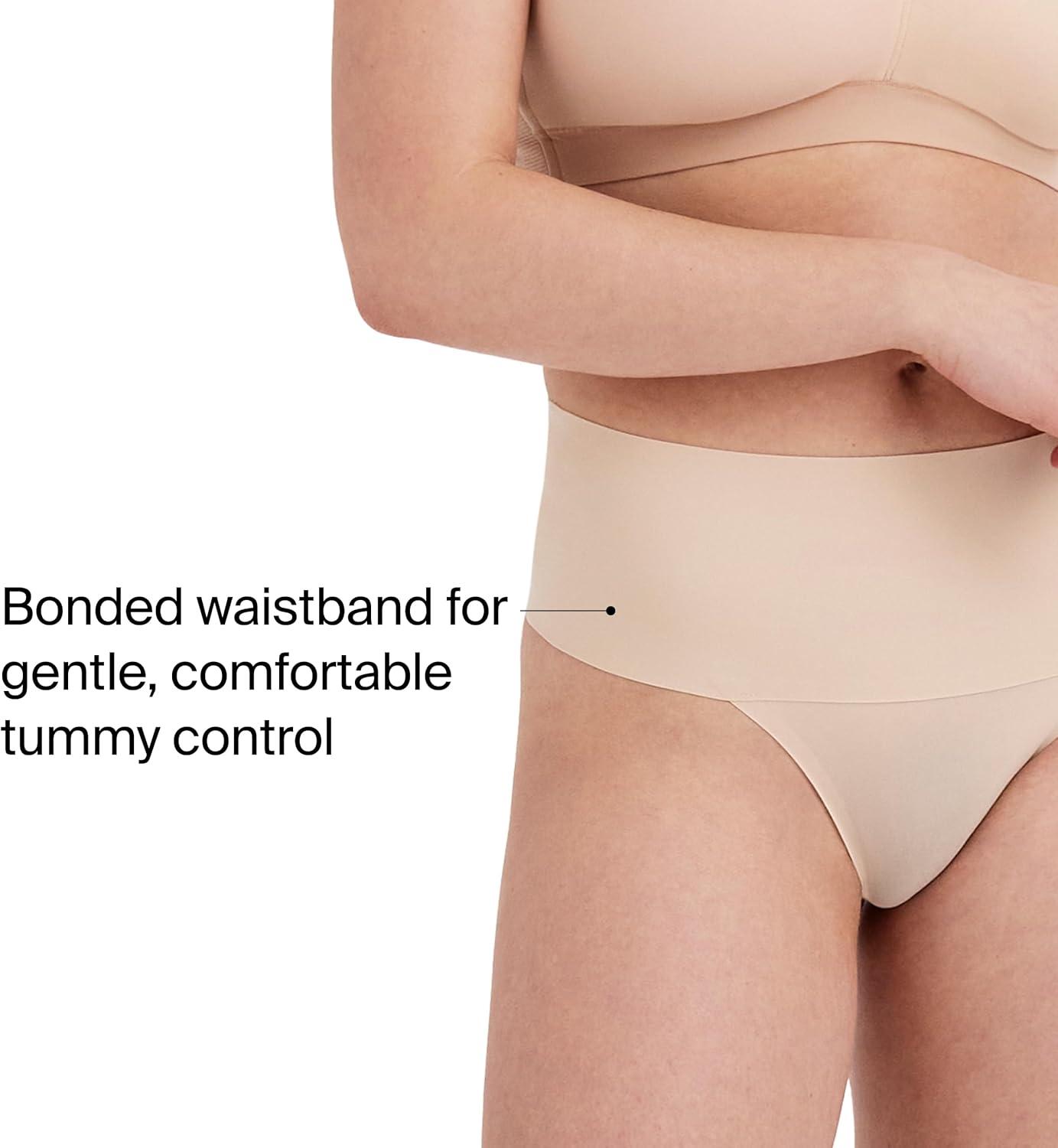 imageSPANX SPANXsupersmooth Undietectable Thong Comfortable Core Control Invisible Shapewear Thong Womens No Show Thong UnderwearSoft NudeHickoryXL