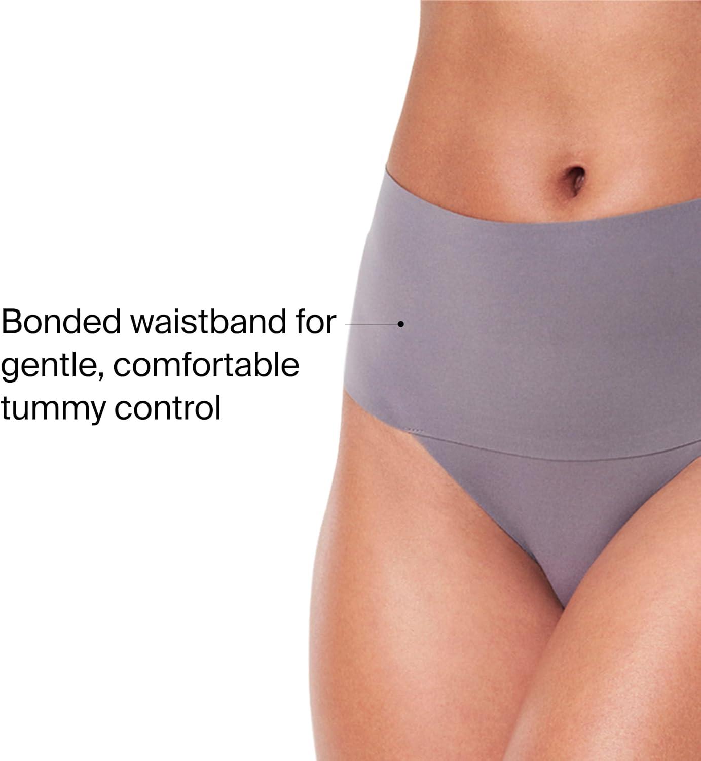 imageSPANX SPANXsupersmooth Undietectable Thong Comfortable Core Control Invisible Shapewear Thong Womens No Show Thong UnderwearSoft NudeMythical GreyS