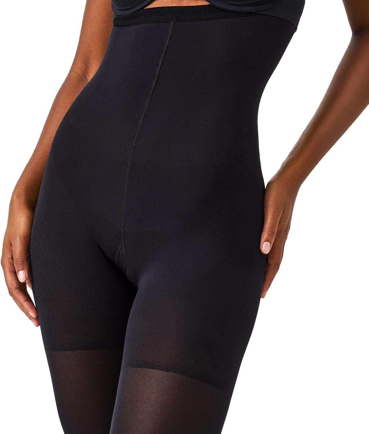 imageSPANXshape HighWaisted MidThigh TightEnd TightsVery Black
