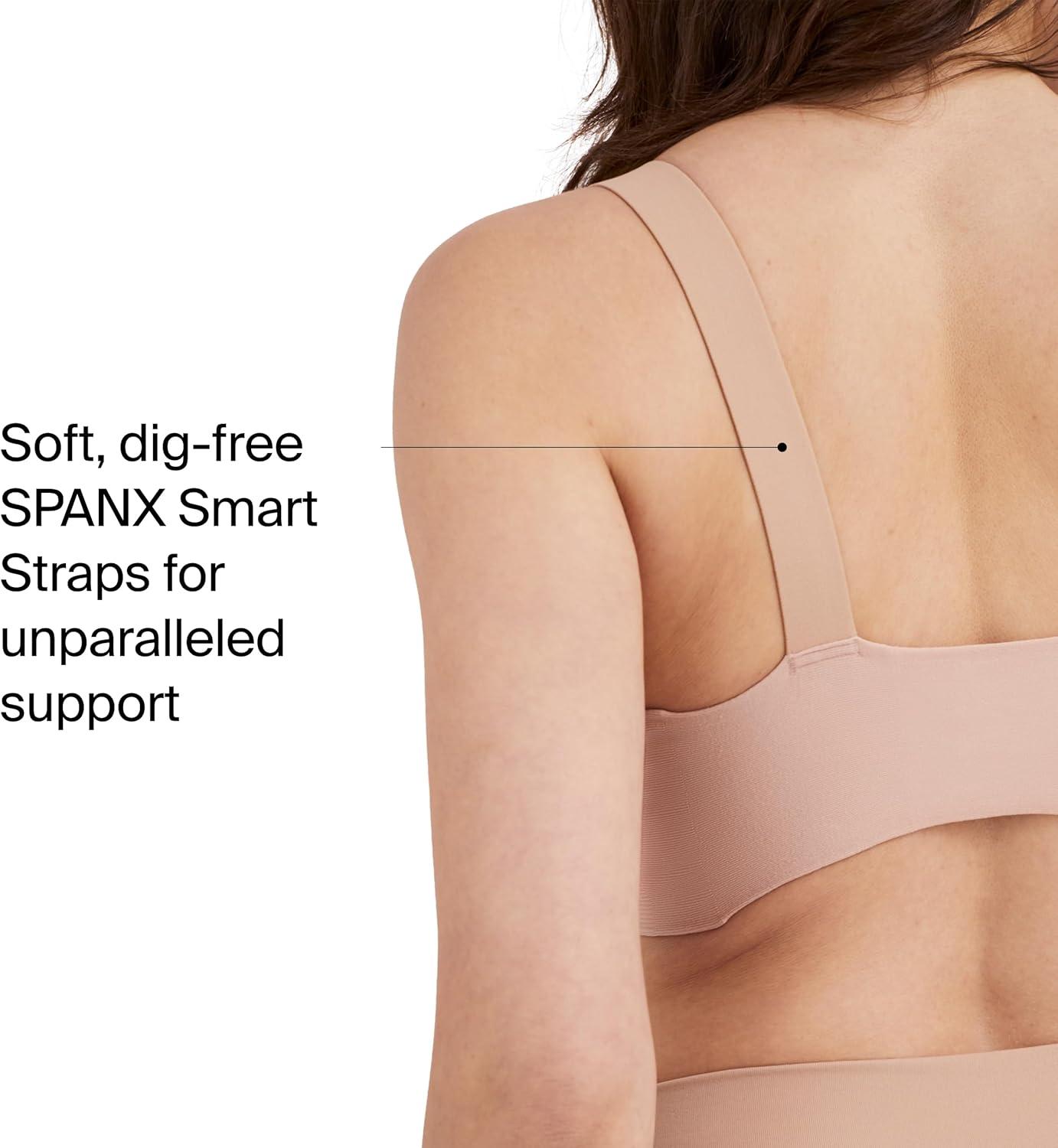 imageSPANXsmooth BraLlelujah Lightly Lined Full Coverage TShirt Bra Front Closure Hosiery Back Smart Stretch StrapsNaked 20