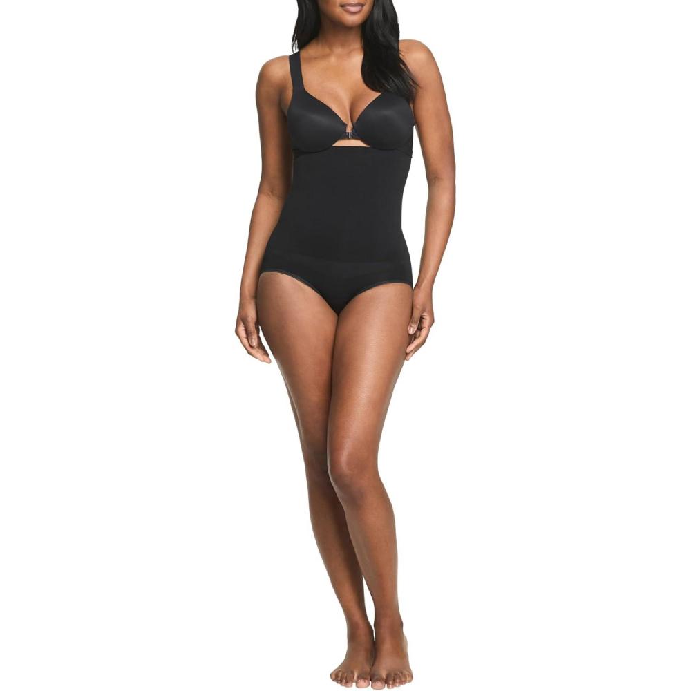 imageSPANX ASSETS HighWaist Brief Seamless UltraFirm Shapewear Underwear with Tummy Control Comfortable ampamp BreathableVery Black