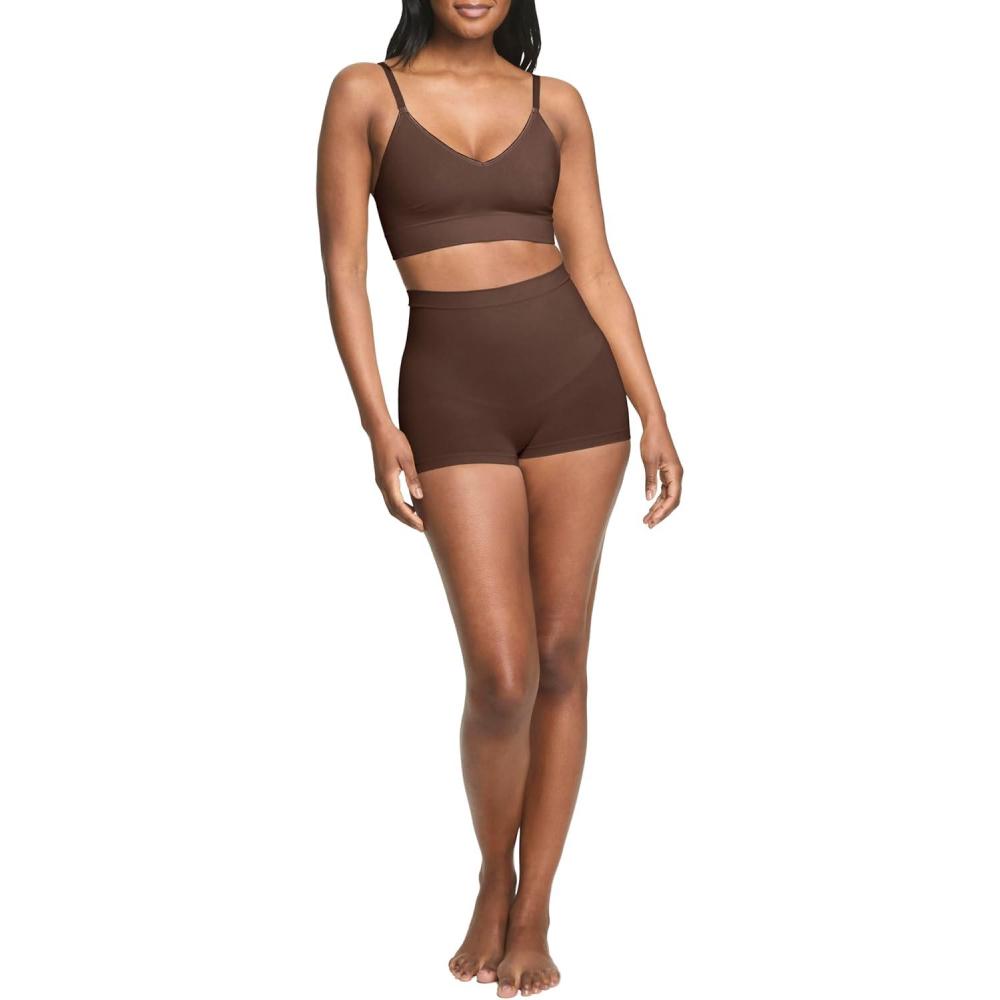 imageSPANX Assets Bralette Seamless Shapewear Adjustable Bralette Lightweight Power Sculpting OG of Shapewear WirelessChestnut Brown