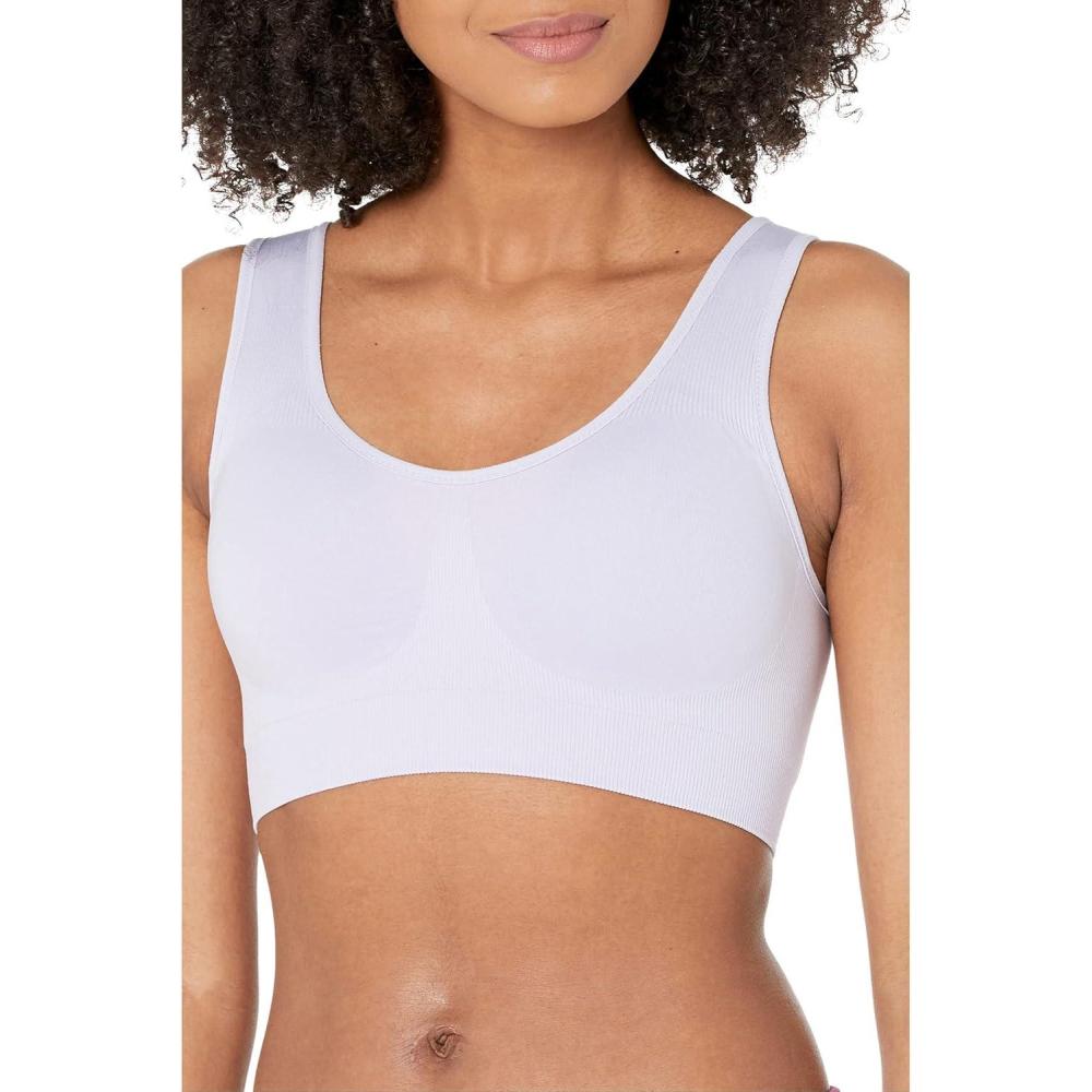 imageSPANX Breast of Both Worlds Reversible Comfort Bra Wireless Seamless Bra Reversible Design WireFree ComfortLight OrchidLinen