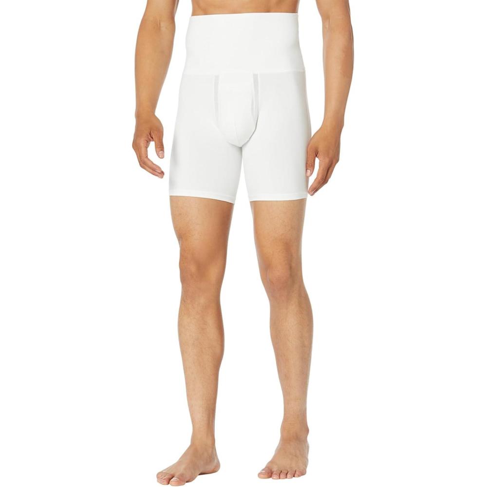 imageSPANX Mens Ultra Sculpt Cotton Power Boxer Brief Bright White XXLarge