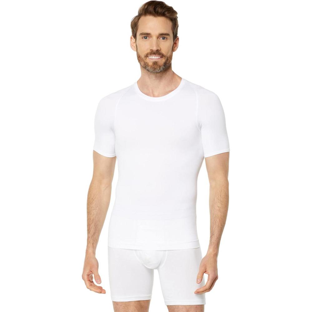 imageSPANX Mens Ultra Sculpt Seamless Crew NeckBright White
