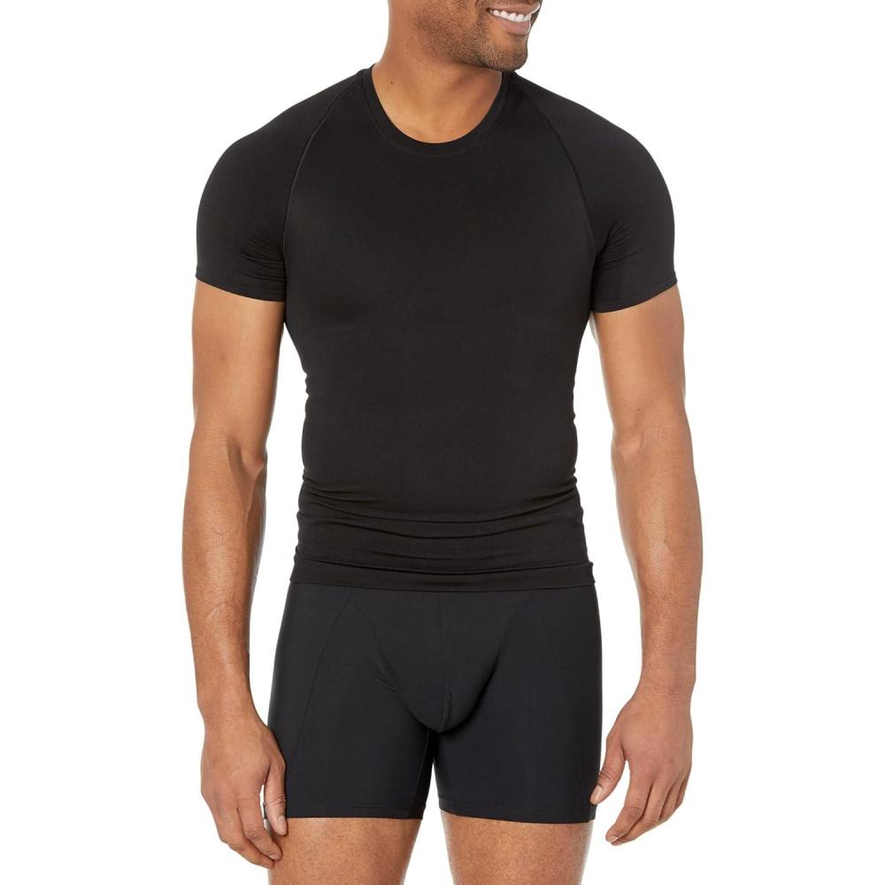 imageSPANX Mens Ultra Sculpt Seamless Crew NeckClassic Black