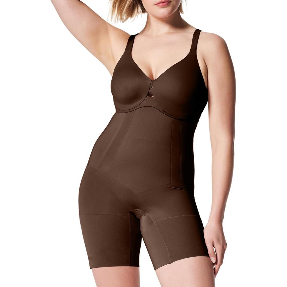 imageSPANX SPANXsculpt OnCore HighWaisted MidThigh Short Powerful Sculpting Shapwear for Women Level 4 Compression Core Control