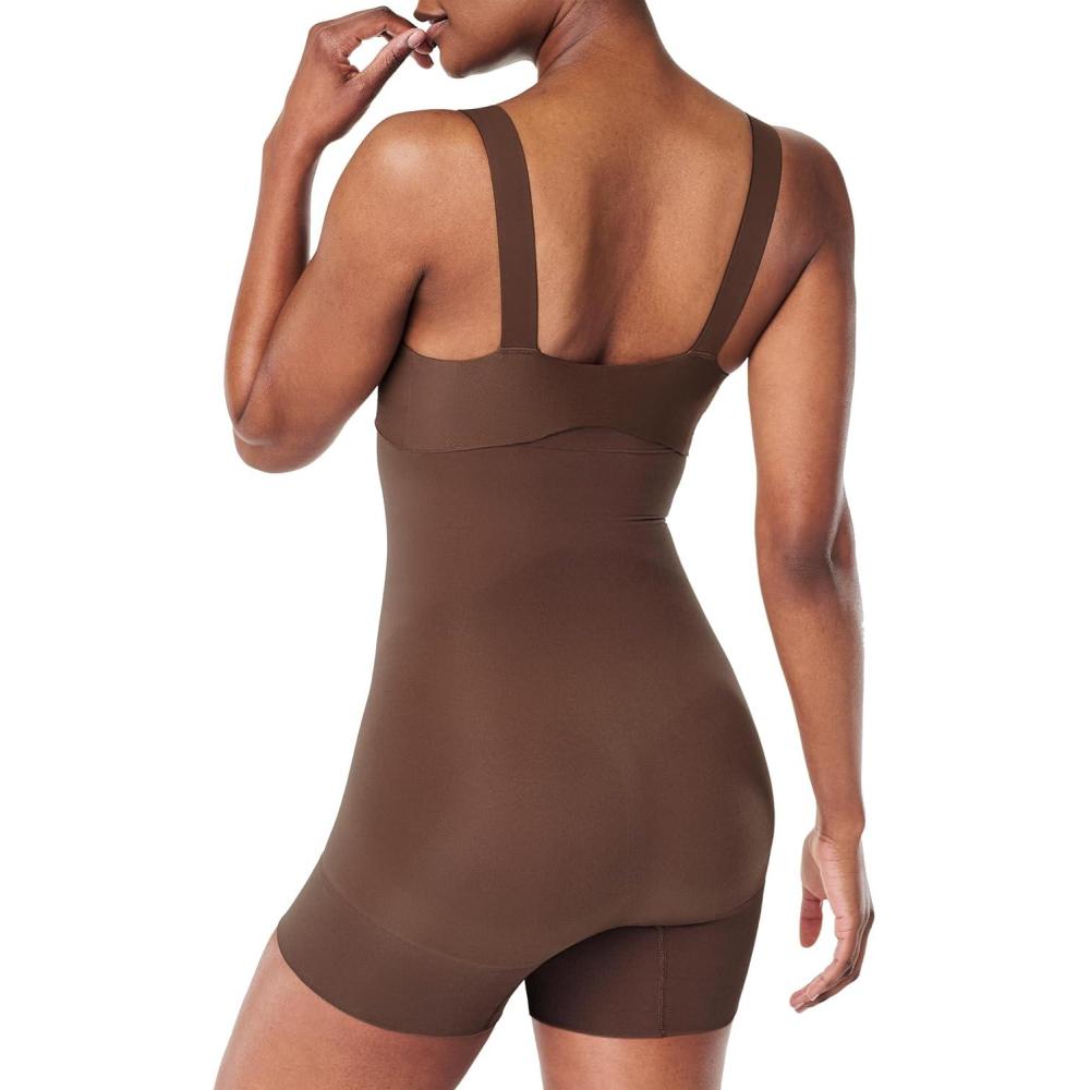 imageSPANX SPANXsculpt Seamless Power HighWaisted Shorty For All Hemline Lengths Core Control Shapewear Seamless UnderwearChestnut Brown