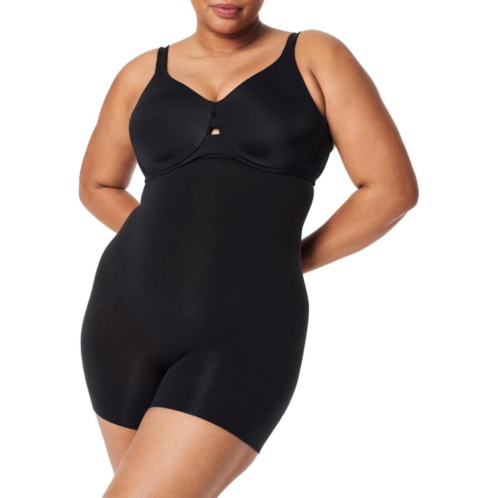 imageSPANX SPANXsculpt Seamless Power HighWaisted Shorty For All Hemline Lengths Core Control Shapewear Seamless UnderwearVery Black