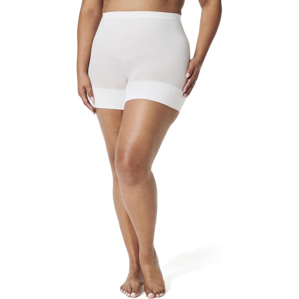 imageSPANX SPANXsculpt Seamless Power Shorty For All Hemline Lengths Lightweight Core Control Shapewear DigFree WaistbandWhite