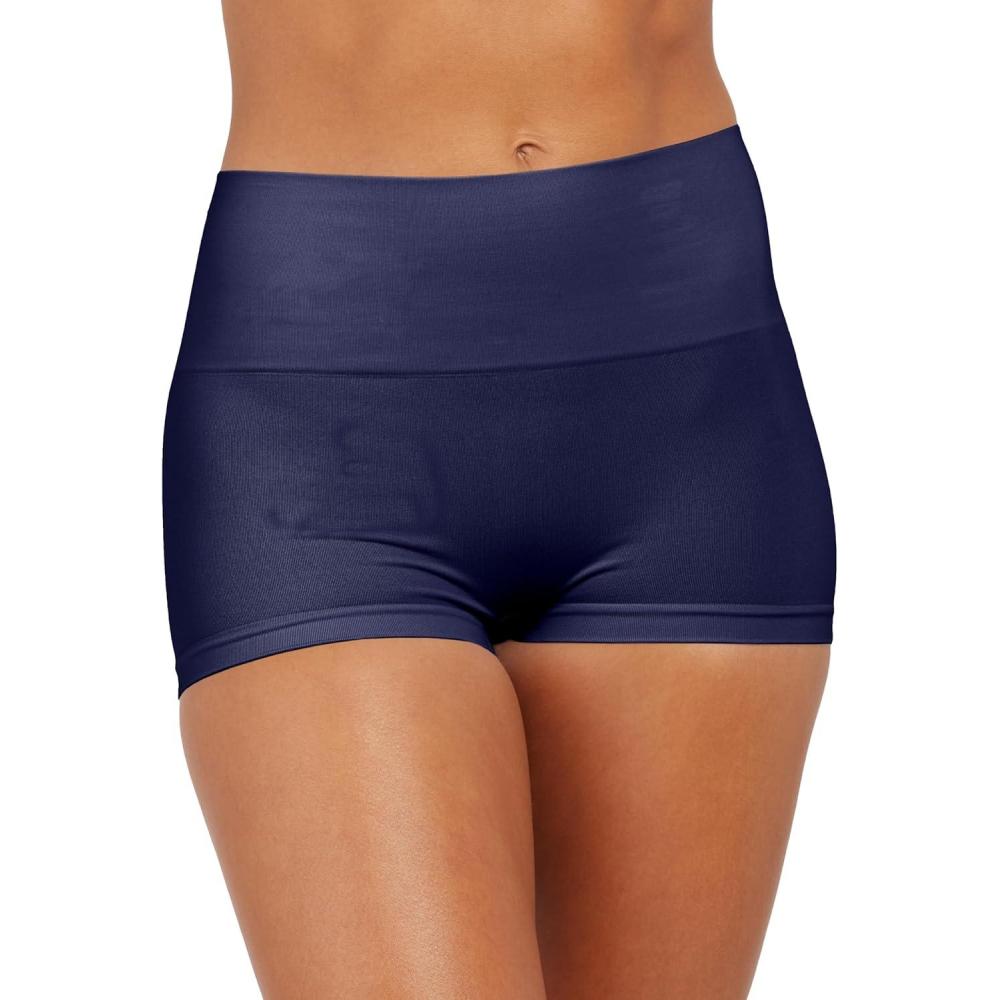 imageSPANX SPANXshape Everyday Shaping Boyshort Comfortable Core Control Shapewear Underwear Invisible Under Clothes NoShowTimeless Navy