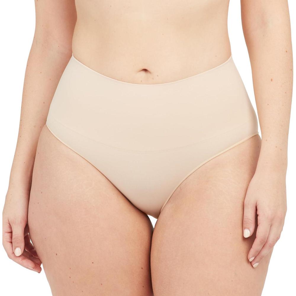 imageSPANX SPANXshape Everyday Shaping Brief Core Control Shapewear Underwear Invisible Under Clothes Seamless DesignSoft Nude