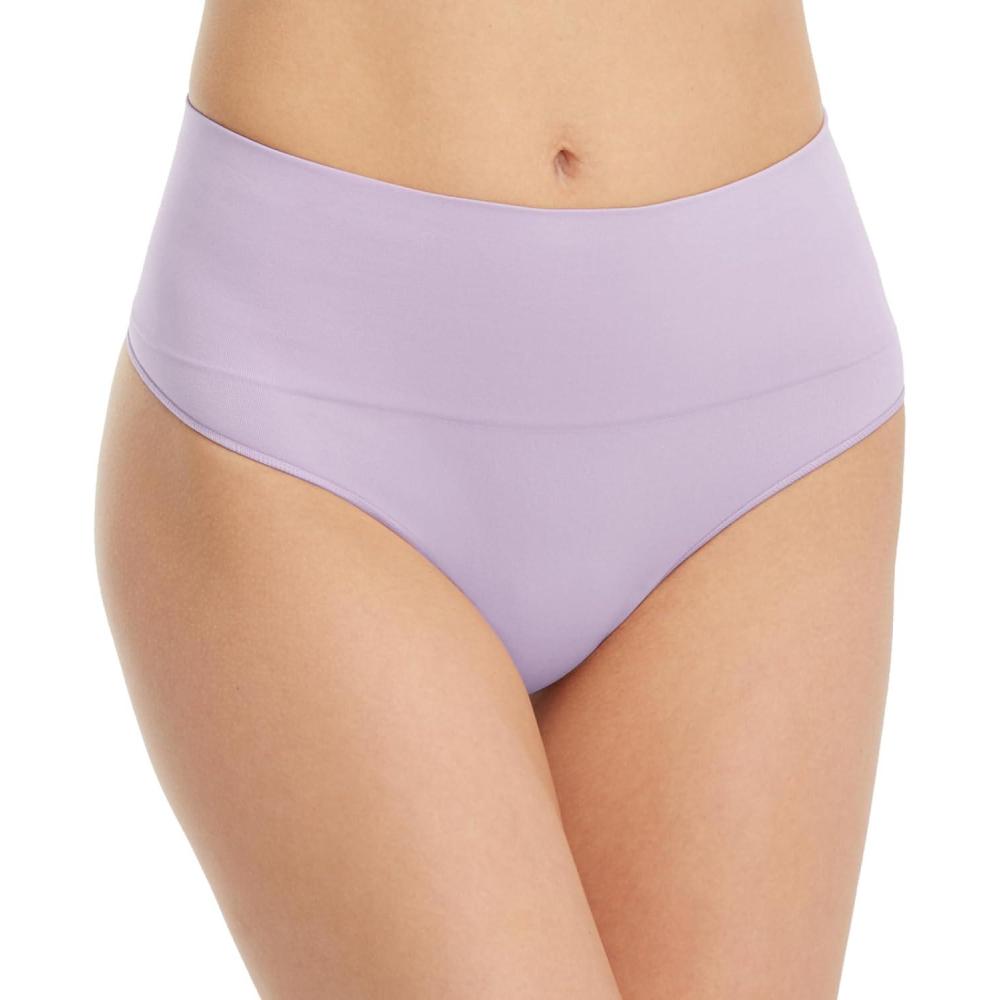 imageSPANX SPANXshape Everyday Shaping Thong Core Control Shapewear Underwear Invisible Under Clothes Seamless DesignDusty Lavender
