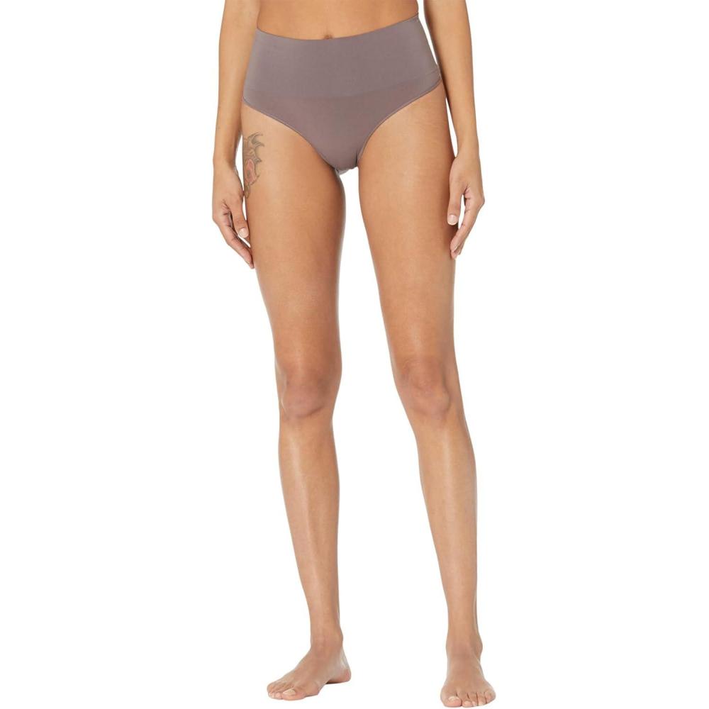 imageSPANX SPANXshape Everyday Shaping Thong Core Control Shapewear Underwear Invisible Under Clothes Seamless DesignSmokey