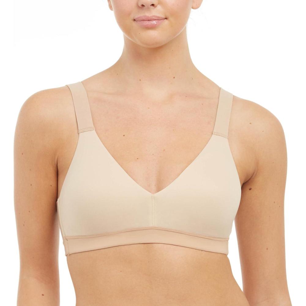 imageSPANX SPANXsmooth BraLlelujah Lightly Lined Bralette WireFree Comfortable Support Wireless Bra DigFree StrapsNaked 20