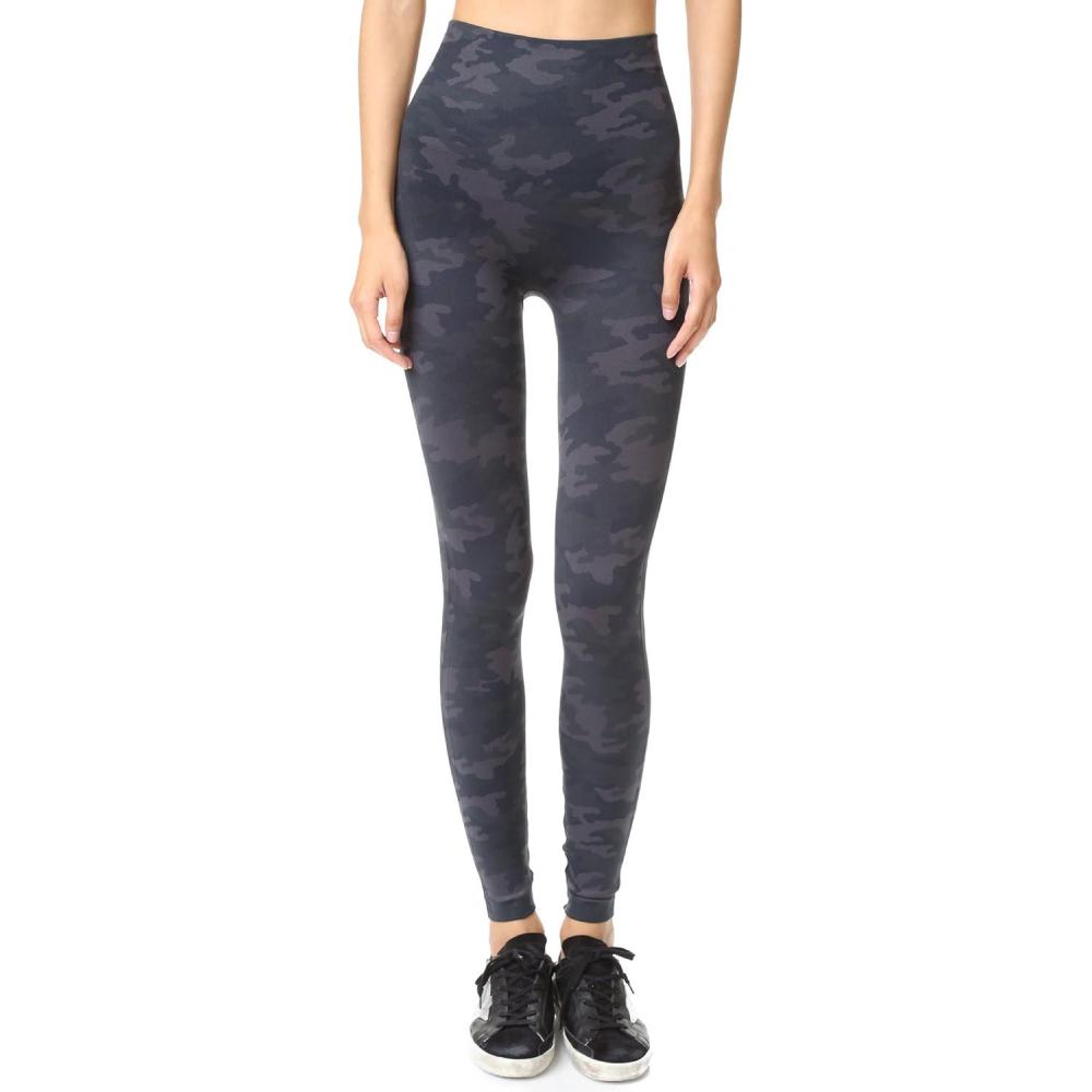 imageSPANX Seamless Leggings  Comfortable Athletic Wear  Core ampamp Tummy Control for Shaping  Natural Waist FitBlack Camo