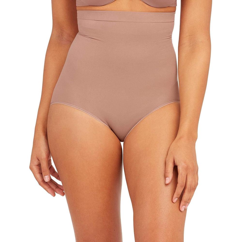 imageSPANX sculpt Seamless Power HighWaisted Brief Lightweight AllDay Comfort Core Control Shapewear HighWaisted UnderwearCafe Au Lait