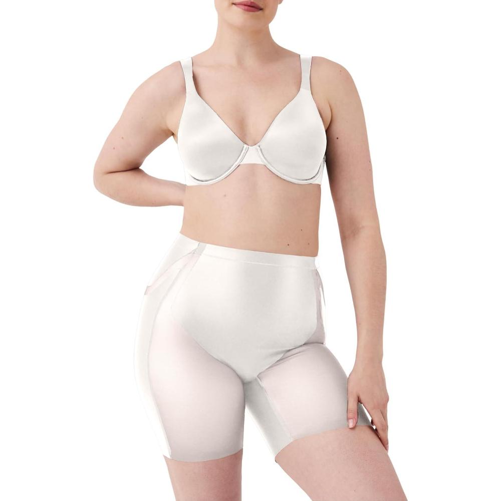 imageSPANXshape BootyLifting MidThigh Short Butt Lifting Shorts Medium Compression With Tummy ShapingLinen
