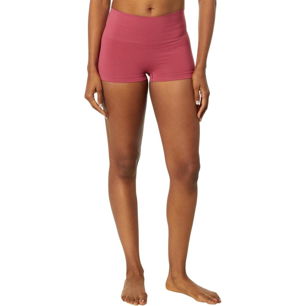 imageSPANXshape ExtraOrdinary Boyshort Sculpting Compression Womens Shapewear Underwear Recycled Nylon Fabric BlendWild Rose