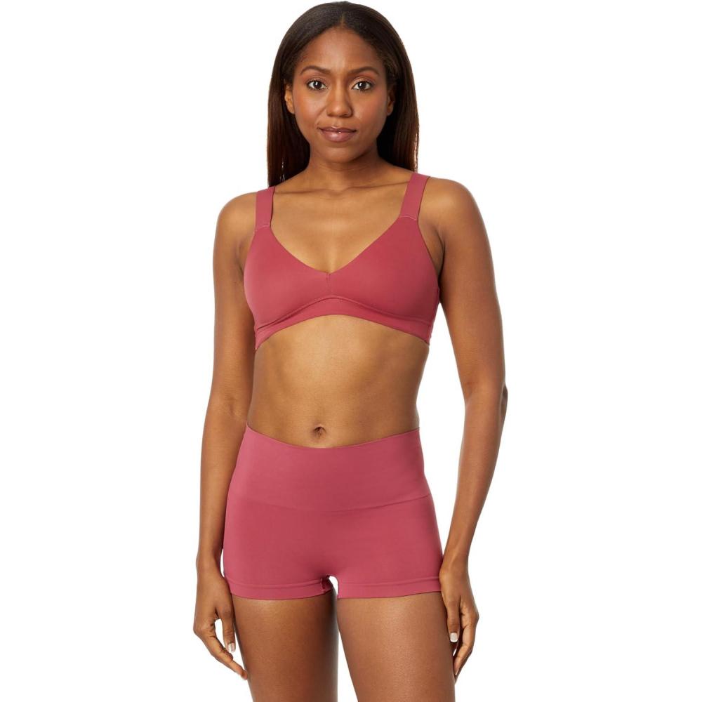 imageSPANXsmooth BraLlelujah Unlined Bralette Comfortable Support WireFree Bra Hosiery Back Smoothing DigFree StrapsWild Rose