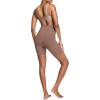 ASSETS by SPANX Mid-Thigh Short-Seamless Shapewear Shorts-Ultra-Firm Compression-Thigh&Tummy Control-Comfortable & Breathable(Café Au Lait)