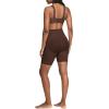 ASSETS by SPANX Mid-Thigh Short-Seamless Shapewear Shorts-Ultra-Firm Compression-Thigh&Tummy Control-Comfortable & Breathable(Chestnut Brown)