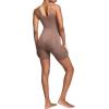 SPANX ASSETS Women’s Cami Mid-Thigh Bodysuit, Seamless Lightweight Shapewear Body Shaper for Firm Tummy Control(Café Au Lait)
