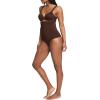SPANX ASSETS Women’s High-Waist Thong, Seamless No-Show Shapewear with Lightweight Sculpting Fabric and Tummy Support(Chestnut Brown)