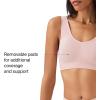 SPANX Breast of Both Worlds Reversible Comfort Bra – Wireless, Seamless Bra – Reversible Design – Wire-Free Comfort(Grey/Vintage Rose)