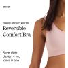 SPANX Breast of Both Worlds Reversible Comfort Bra – Wireless, Seamless Bra – Reversible Design – Wire-Free Comfort(Grey/Vintage Rose)