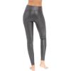 SPANX Faux Leather Moto Leggings – Seamless Tummy Control – Contoured Leather Leggings – for Fashion & Everyday Wear(Very Black)