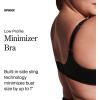 SPANX Low Profile Minimizer Bra – Minimize Breast Size by up to 1 Inch – Quick-Drying Fabric – Comfortable Bras for Women(Very Black)